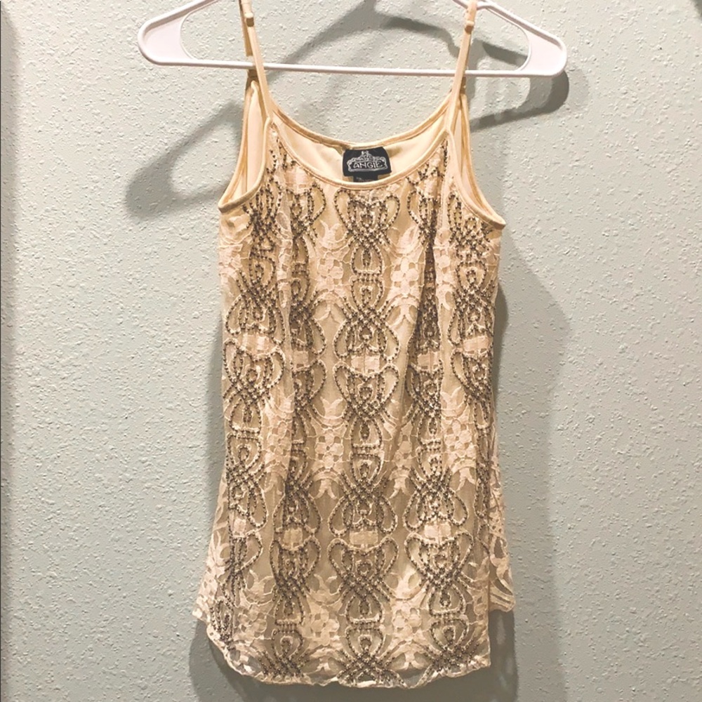 ANGIE brand beaded tank